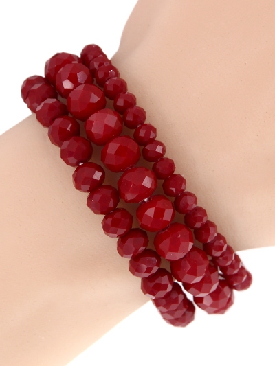 3 Piece Stone Stretch Bracelet