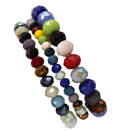 3 Piece Stone Stretch Bracelet