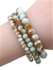 3 Piece Stone Stretch Bracelet