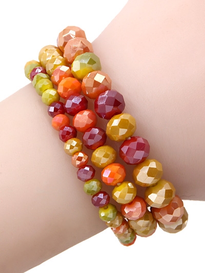3 Piece Stone Stretch Bracelet