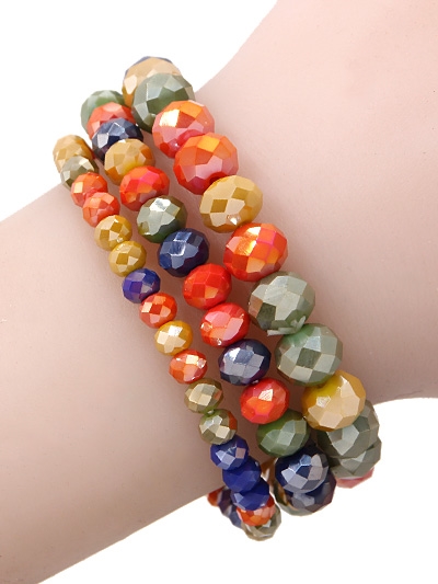 3 Piece Stone Stretch Bracelet