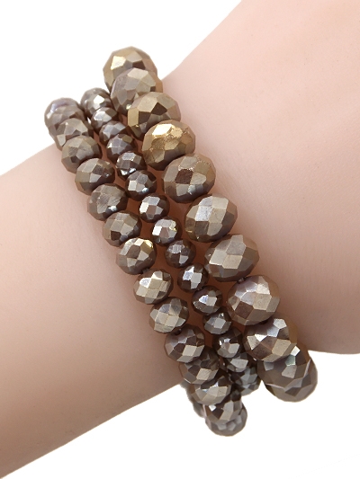 3 Piece Stone Stretch Bracelet