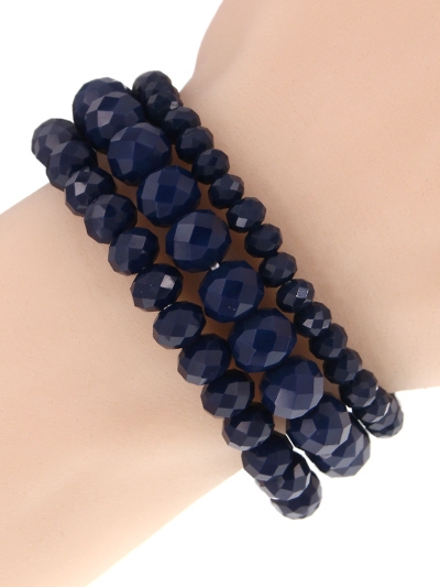 3 Piece Stone Stretch Bracelet