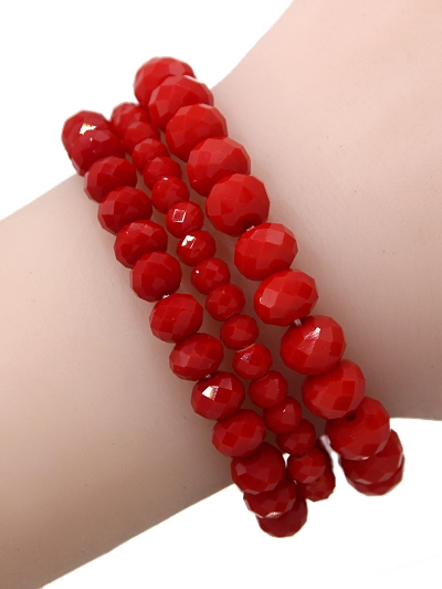 3 Piece Stone Stretch Bracelet