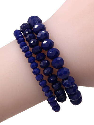 3 Piece Stone Stretch Bracelet