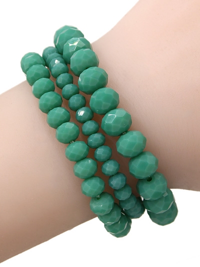 3 Piece Stone Stretch Bracelet