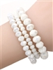 3 Piece Stone Stretch Bracelet