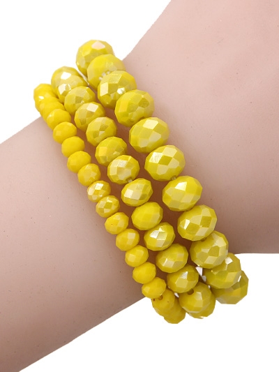 3 Piece Stone Stretch Bracelet