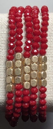 5 Piece Stone Stretch Bracelet