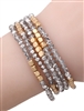 5 Piece Stone Stretch Bracelet