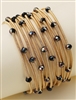 Guitar String Bracelet W/Beads
