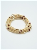 Game Day Guitar String Bracelet W/Beads