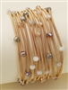 Guitar String Bracelet W/Beads
