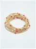 Game Day Guitar String Bracelet W/Beads