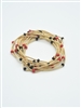 Game Day Guitar String Bracelet W/Beads