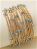 Guitar String Bracelet W/Beads