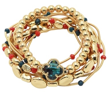 10 Strand Game Day Stretch  Bracelet