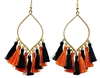 Marquis Shape Halloween Tassel Earring