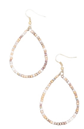 Beaded Teardrop Earrings