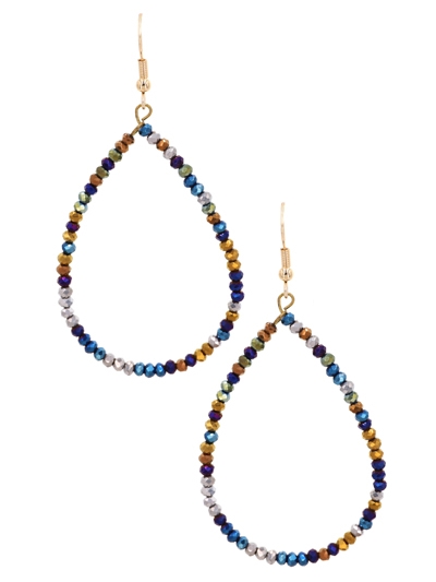 Beaded Teardrop Earrings