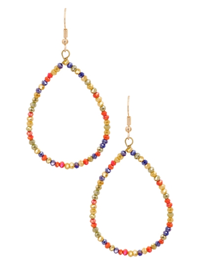 Beaded Teardrop Earrings