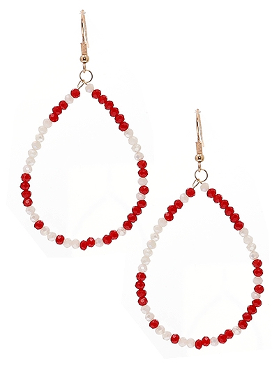 Beaded Teardrop Earrings
