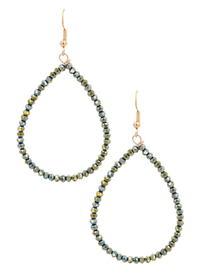 Beaded Teardrop Earrings