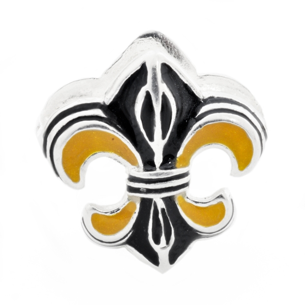 Black & Gold Fleur de Lis