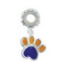 Purple & Gold Enamel Dangle Paw