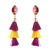 Purple & Gold Football Tassel