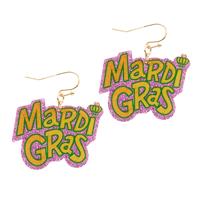 Mardi Gras Earrings