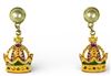 Mardi Gras Crown Earrings