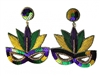 Sequin Mardi Gras Mask Earrings