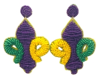 Seed Bead Fleur de Lis