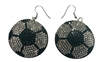 Puffy Soccer Earrings