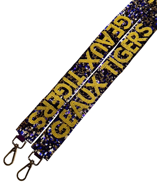 Geaux Tigers  Sequin Purse Strap