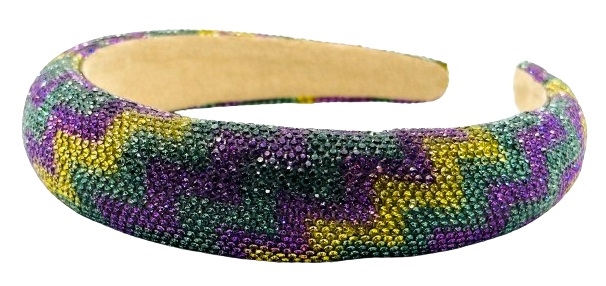 Mardi Gras Crystal Headband