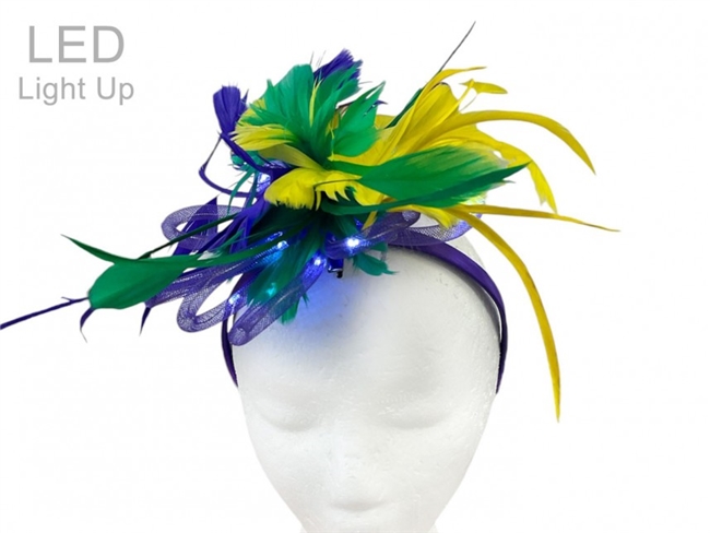 Mardi Gras Fascinator Headband
