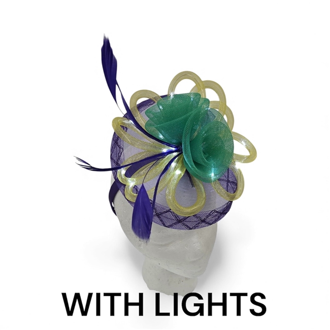Mardi Gras Fascinator Headband