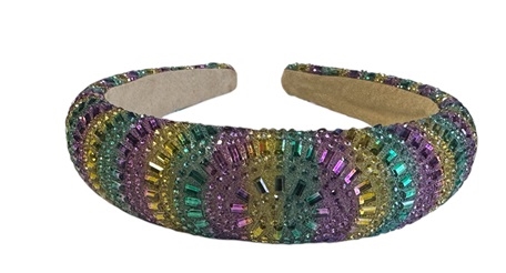 Mardi Gras Baguette Headband