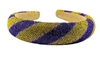 Purple & Gold Crystal Headband