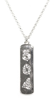 "504" Pave Crystal Necklace
