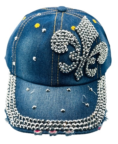 Crystal Fleur de Lis Hat