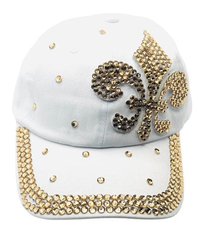 Crystal Fleur de Lis Hat