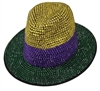 Mardi Gras Fedora Hat