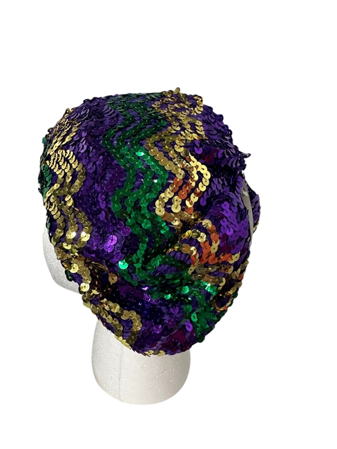 Mardi Gras Sequin Beanie