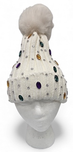 Mardi Gras Pom Hat