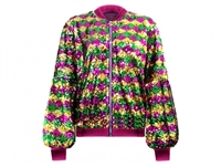 Mardi Gras Zipper Sequin Jacket