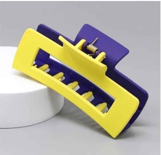 Purple & Gold Hair Clip