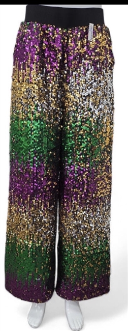 Mardi Gras Palazzo Pants
